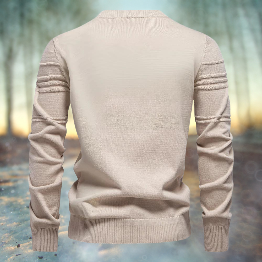 Reto | Crew Neck Textured Knit Sweater