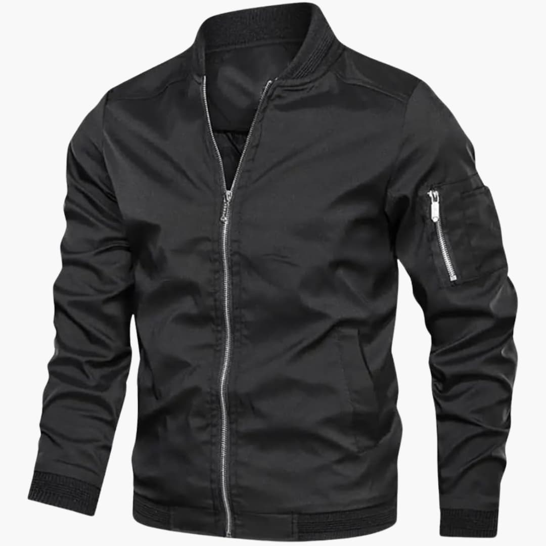 Gumaro | Bomber Style Zip Jacket