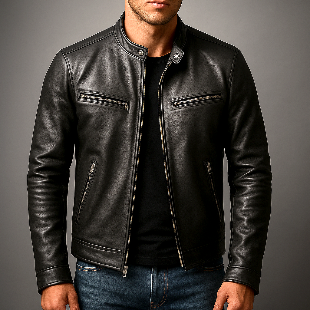 Michal | Jacket with Stand Collar and Zippers