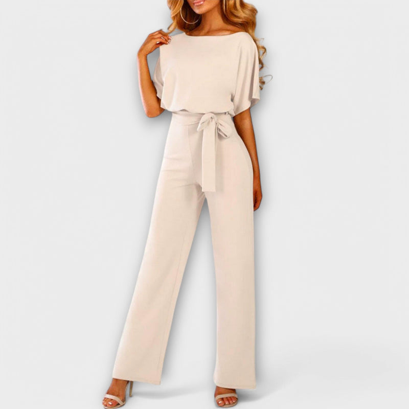 Salihe | Jumpsuit With Tie Waist Wide Leg