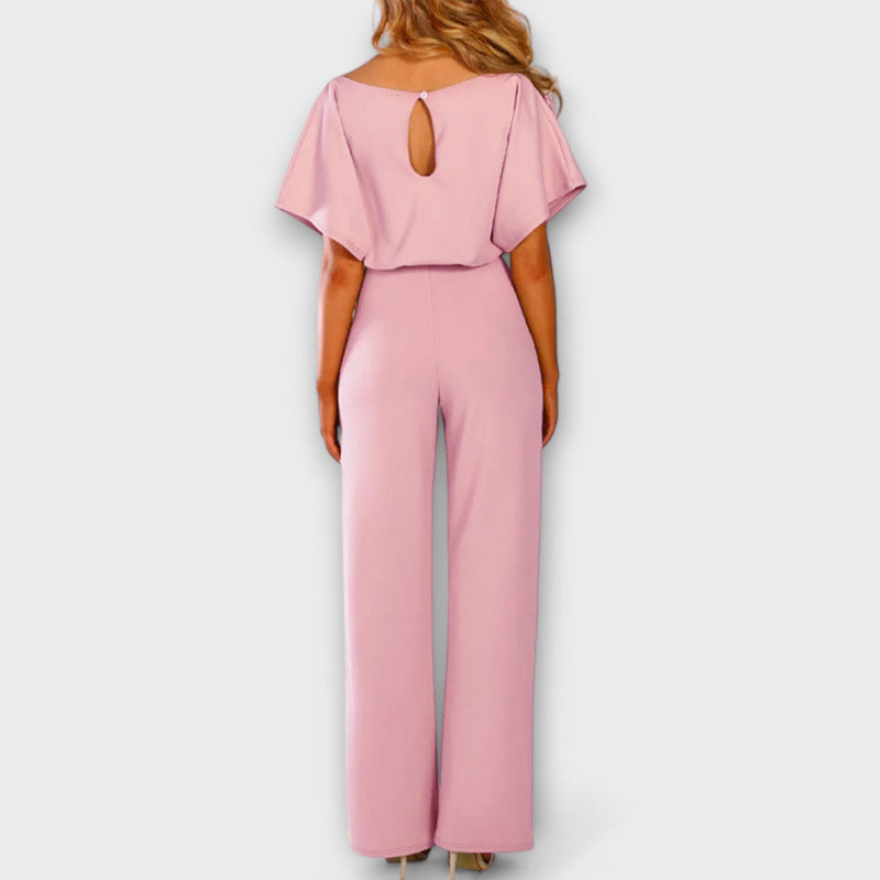 Salihe | Jumpsuit With Tie Waist Wide Leg