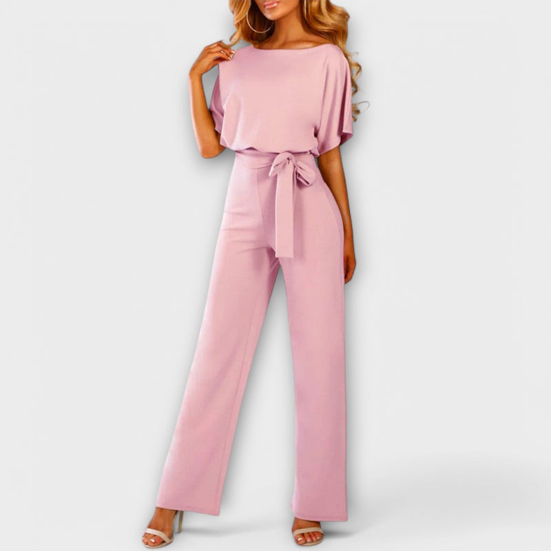 Salihe | Jumpsuit With Tie Waist Wide Leg