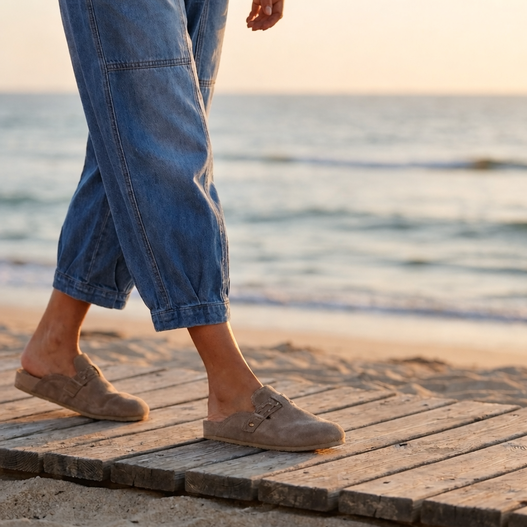 Madavi | Blue Loose Fit Denim Pants