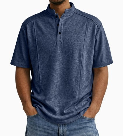 Brionna | Short Sleeve Henley Shirt