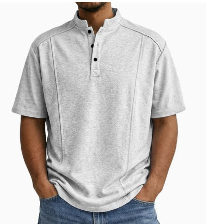 Brionna | Short Sleeve Henley Shirt