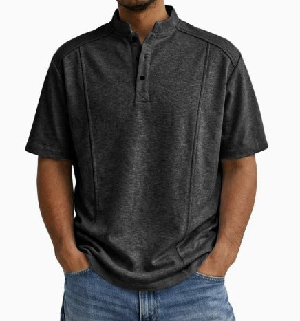 Brionna | Short Sleeve Henley Shirt