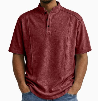 Brionna | Short Sleeve Henley Shirt