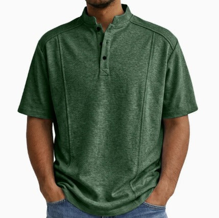 Brionna | Short Sleeve Henley Shirt
