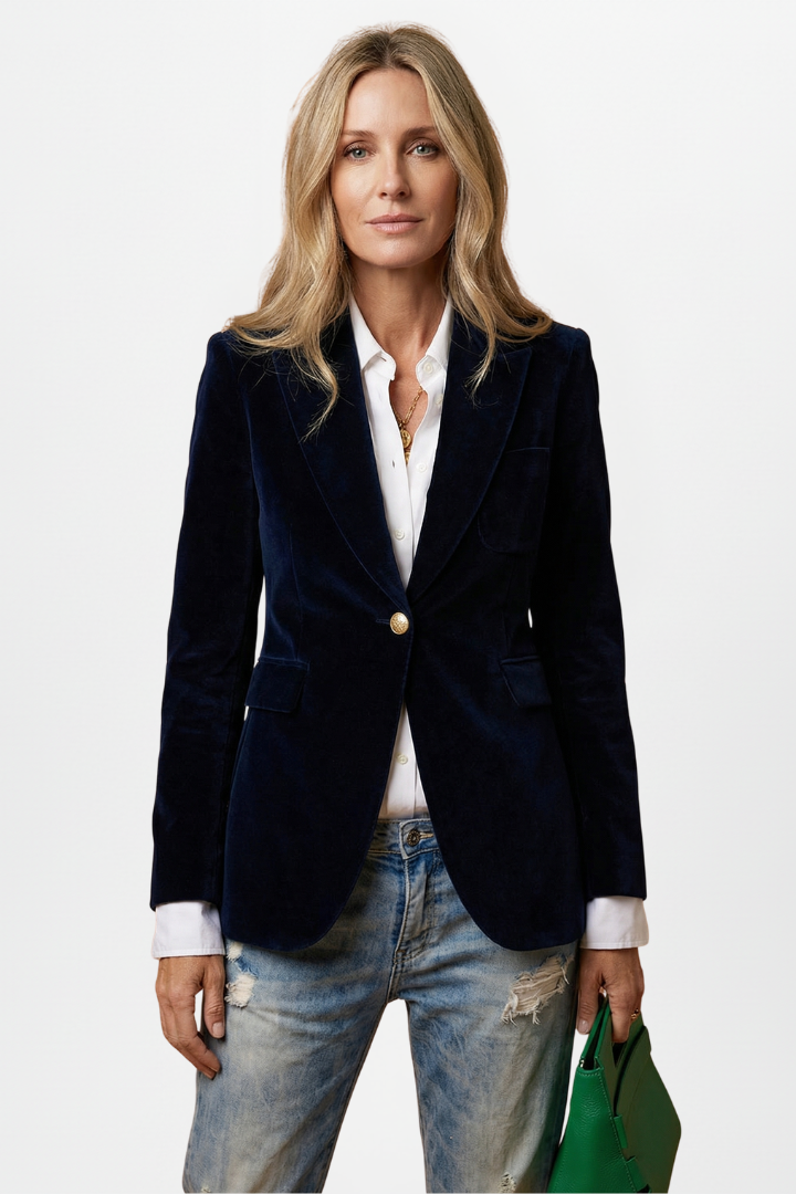 Laurinetta | Structured Blazer with Deep Cut and Tailored Fit