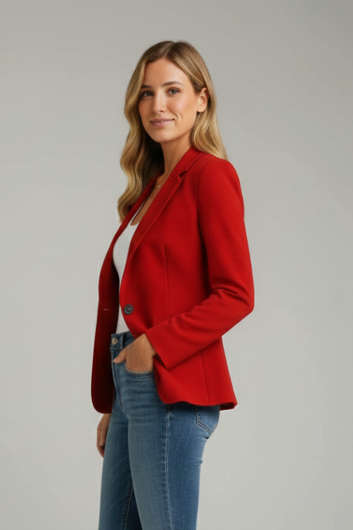 Wiebe | Blazer With Notched Lapels and Single Button