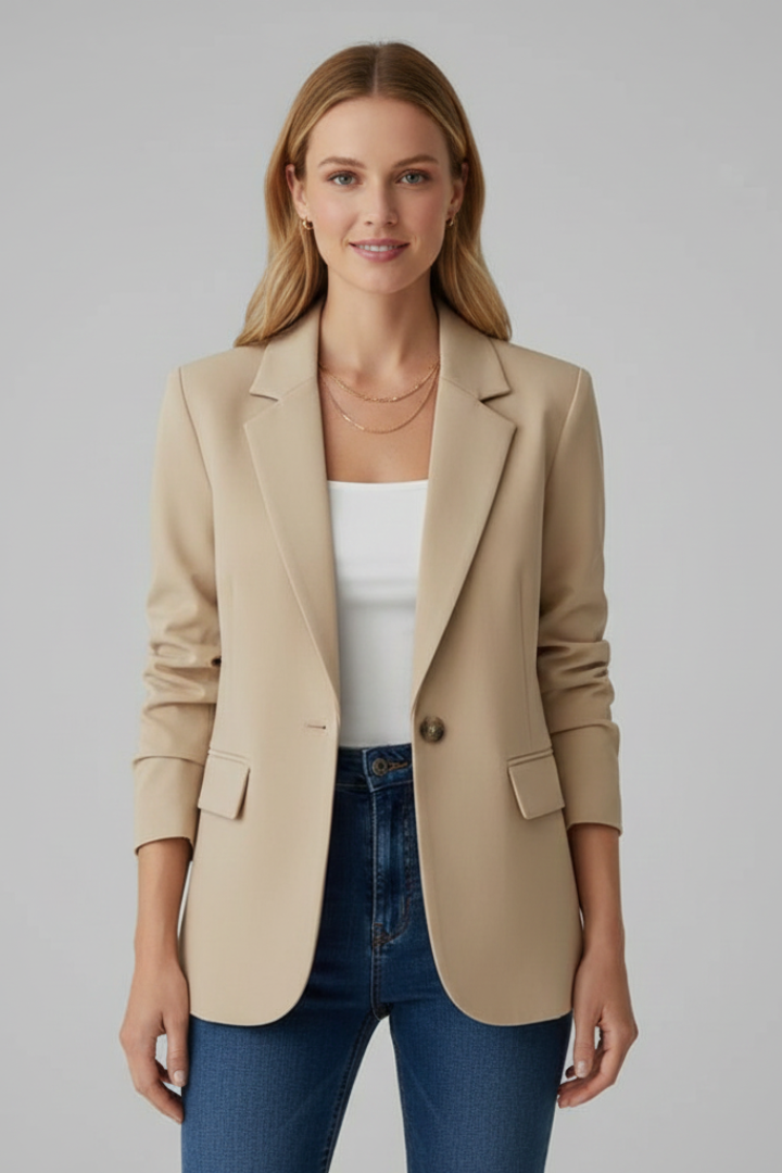 Wiebe | Blazer With Notched Lapels and Single Button