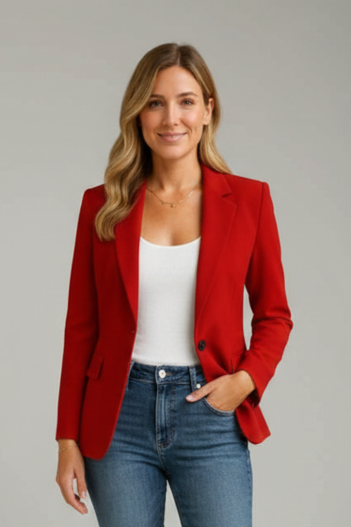 Wiebe | Blazer With Notched Lapels and Single Button