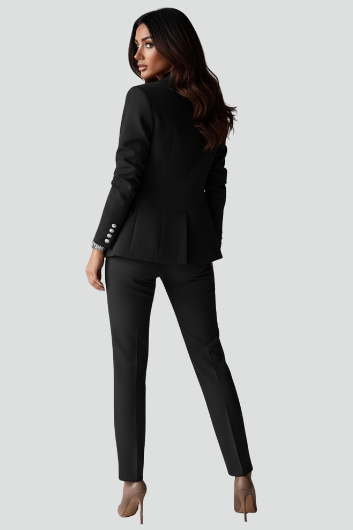 Loes | Suit Set With Blazer and Straight Pants
