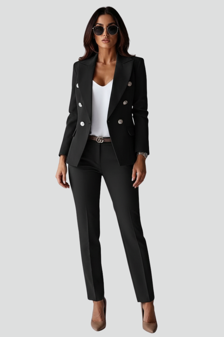 Loes | Suit Set With Blazer and Straight Pants