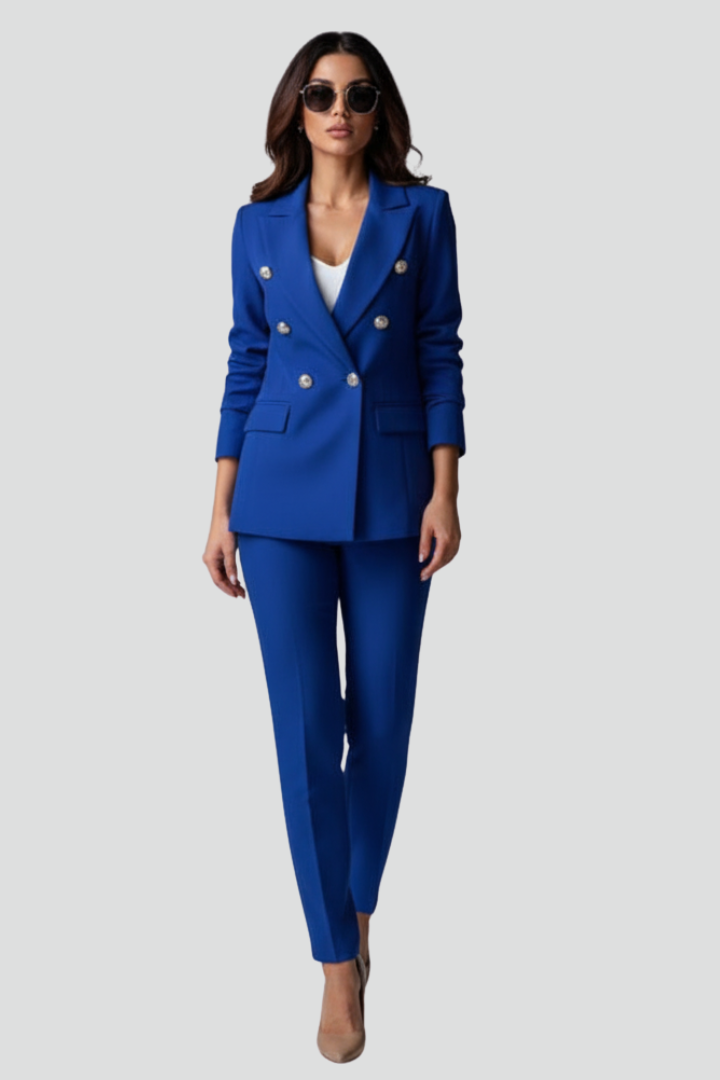 Loes | Suit Set With Blazer and Straight Pants