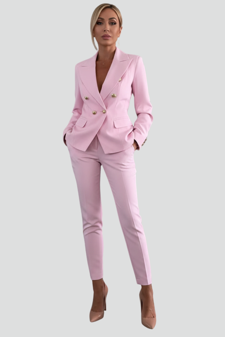 Loes | Suit Set With Blazer and Straight Pants