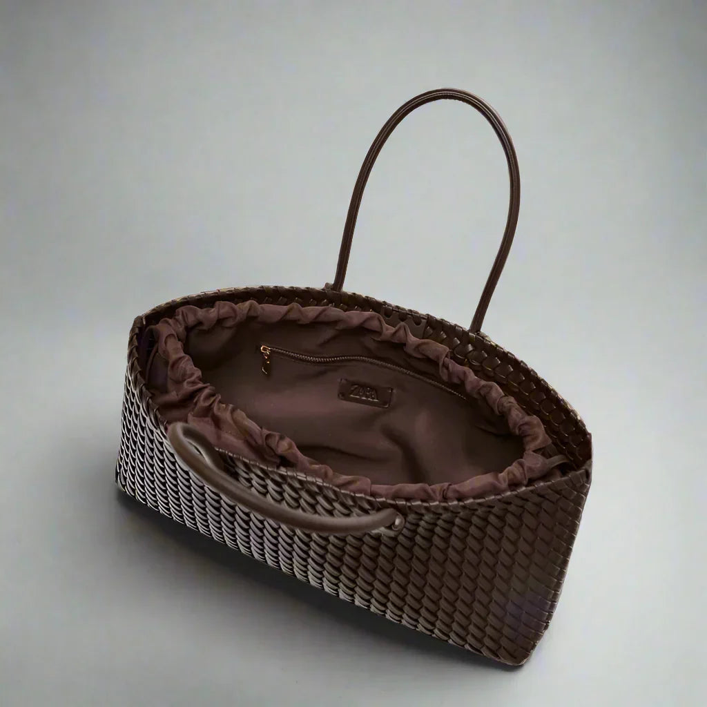Yuridia | Tote Bag With Weave and Double Handles