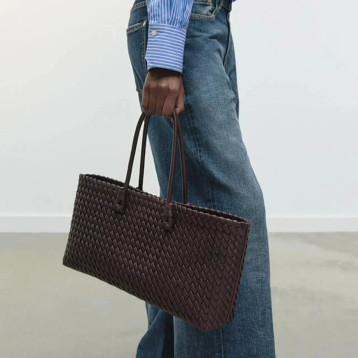 Yuridia | Tote Bag With Weave and Double Handles
