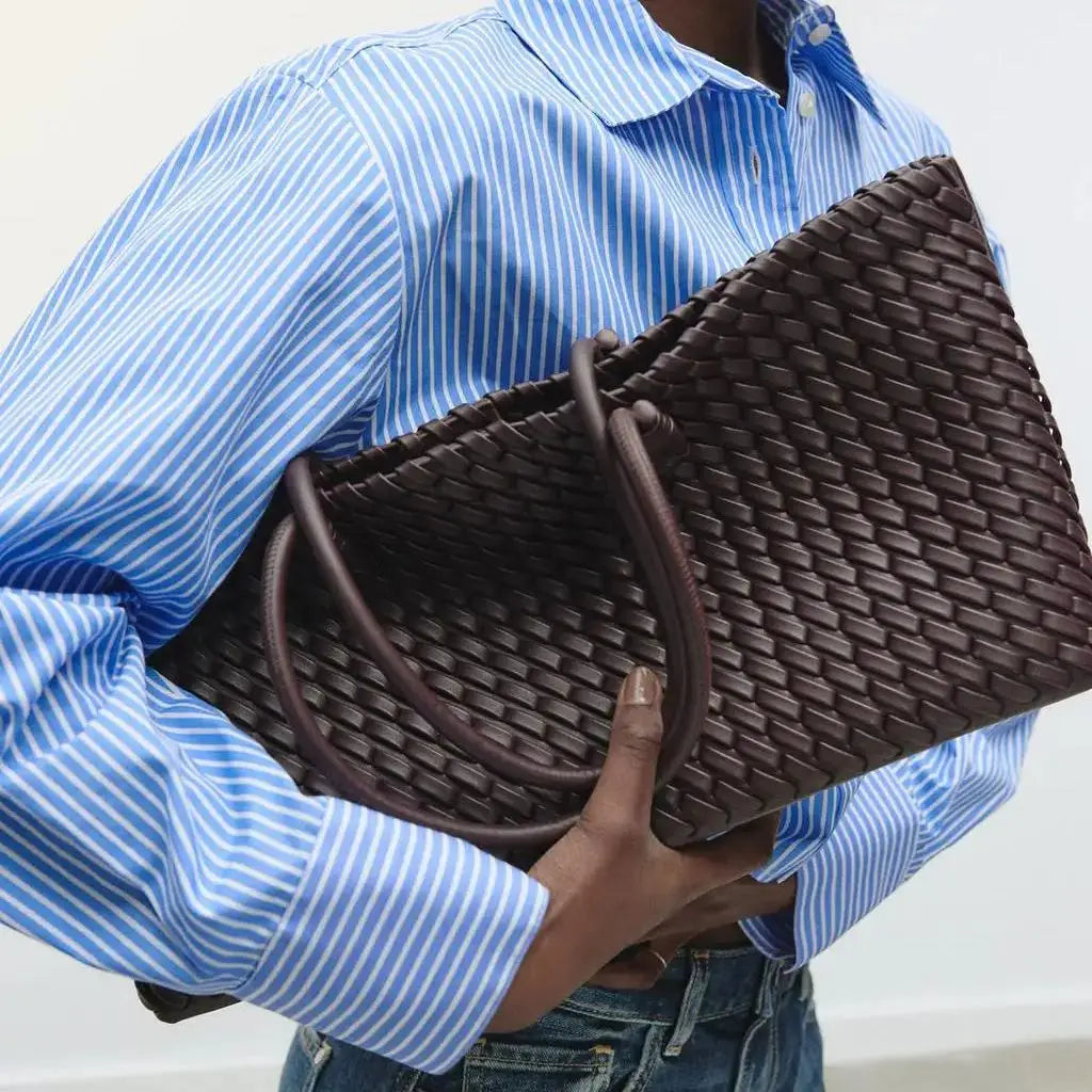 Yuridia | Tote Bag With Weave and Double Handles