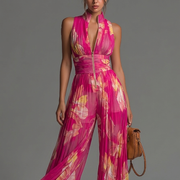 Lamai | Floral Print Sleeveless Wide Leg Jumpsuit