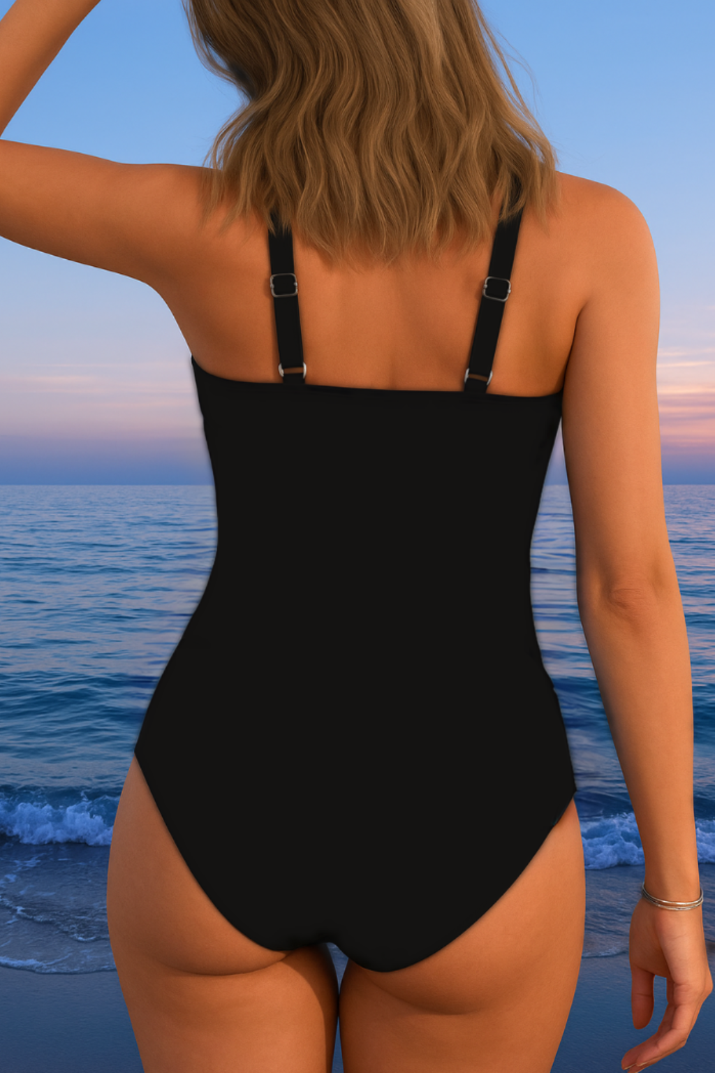 Nyela | Cross-Over Ruched One-Piece Swimsuit