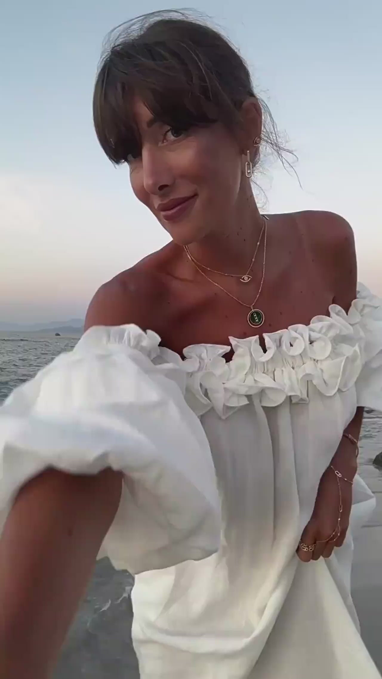 Francisca | Off Shoulder Ruffle Maxi Dress