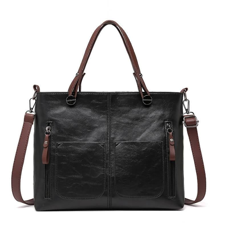 CarryNest - Vintage Brown Shoulder Tote Bag