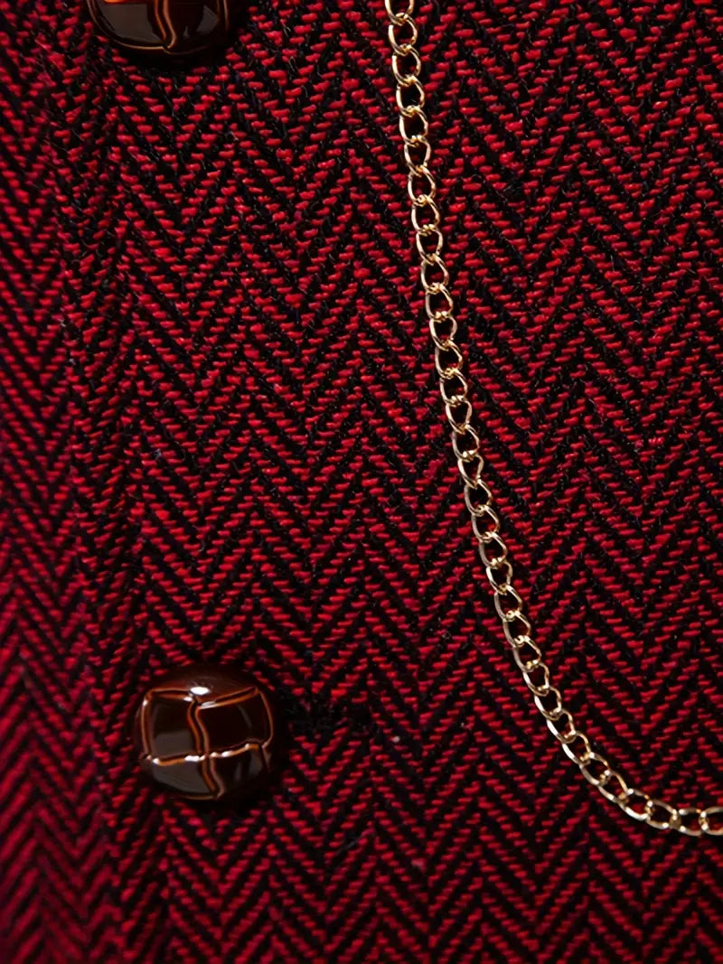 Ferry | Herringbone Notch Lapel Waistcoat