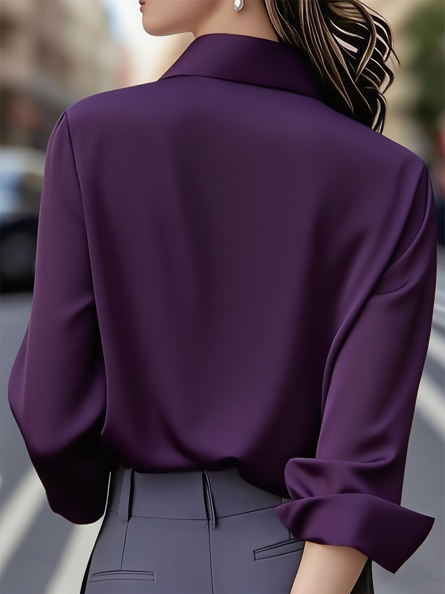 Elenochka - Long Sleeve Button Up Blouse