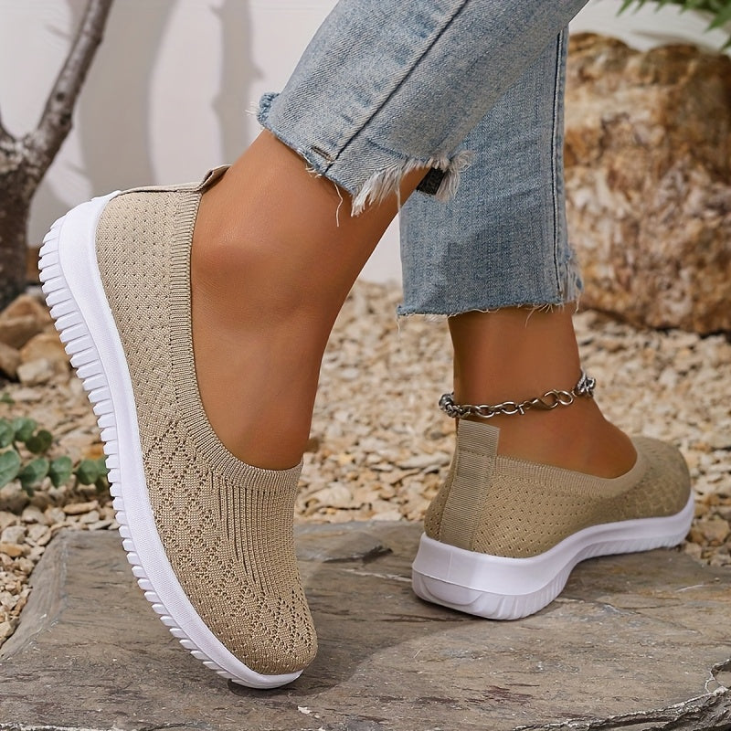 Syffina - Breathable Slip On Walking Shoes