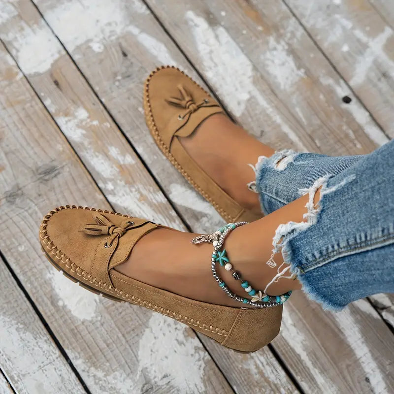 Tânia | Tassel Slip-On Loafer Flats