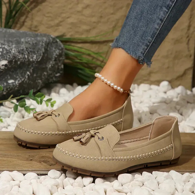 Patamon | Slip-On Tassel Loafers with Moc Toe