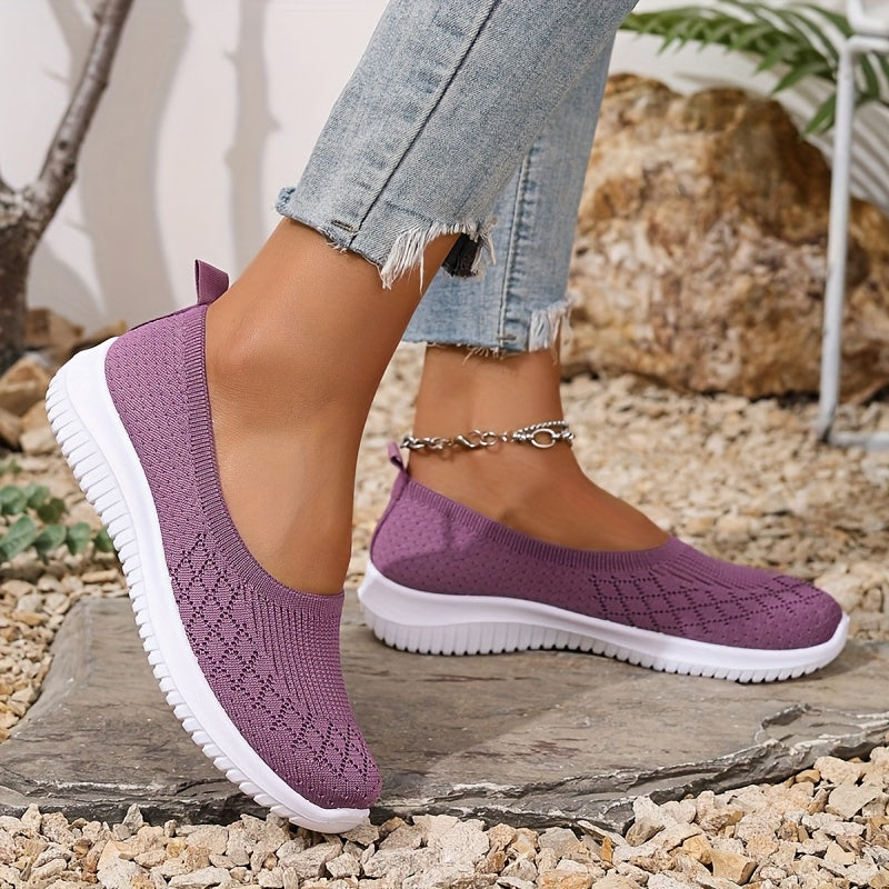 Syffina - Breathable Slip On Walking Shoes