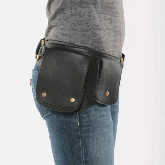 Hinka - Belt Bag Flap Pocket Waist Pouch