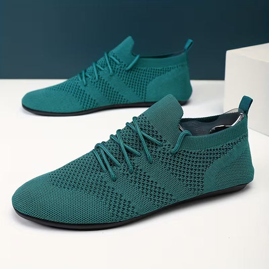 Stratoszone | Knit Lace-Up Shoes with Flexible Fit