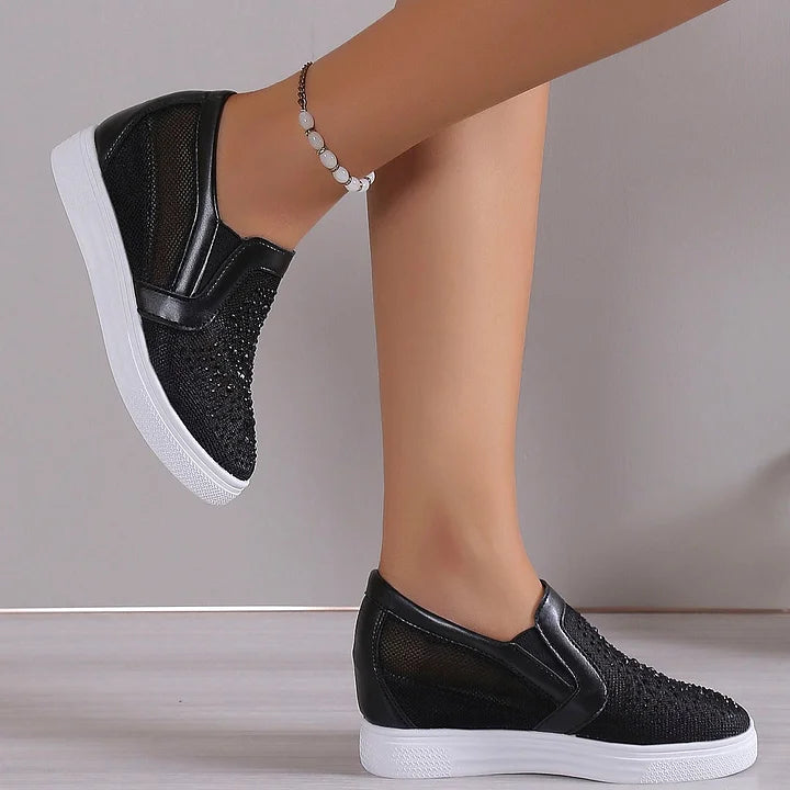 Ormira | Mesh Platform Slip-On Sneakers
