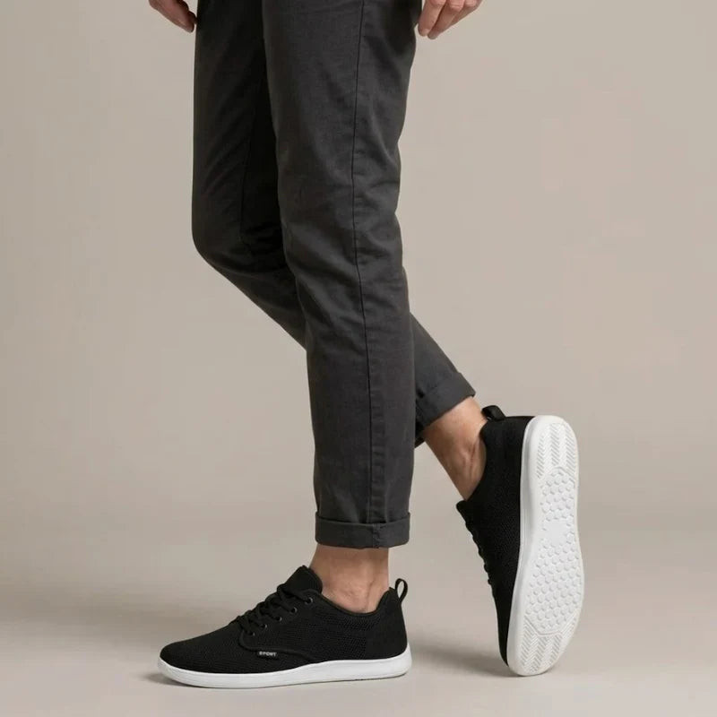 Helena | Knit Lace-Up Low-Top Casual Sneakers