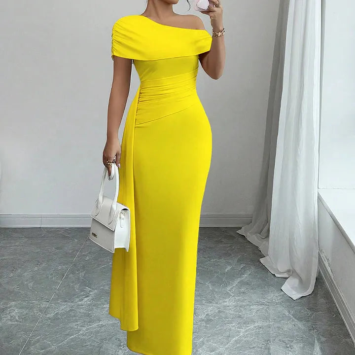 Bianca | One Shoulder Maxi Dress in Multiple Colors