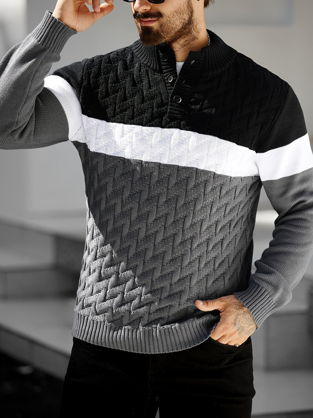 Vivena | Casual Stand Collar Knitted Sweater