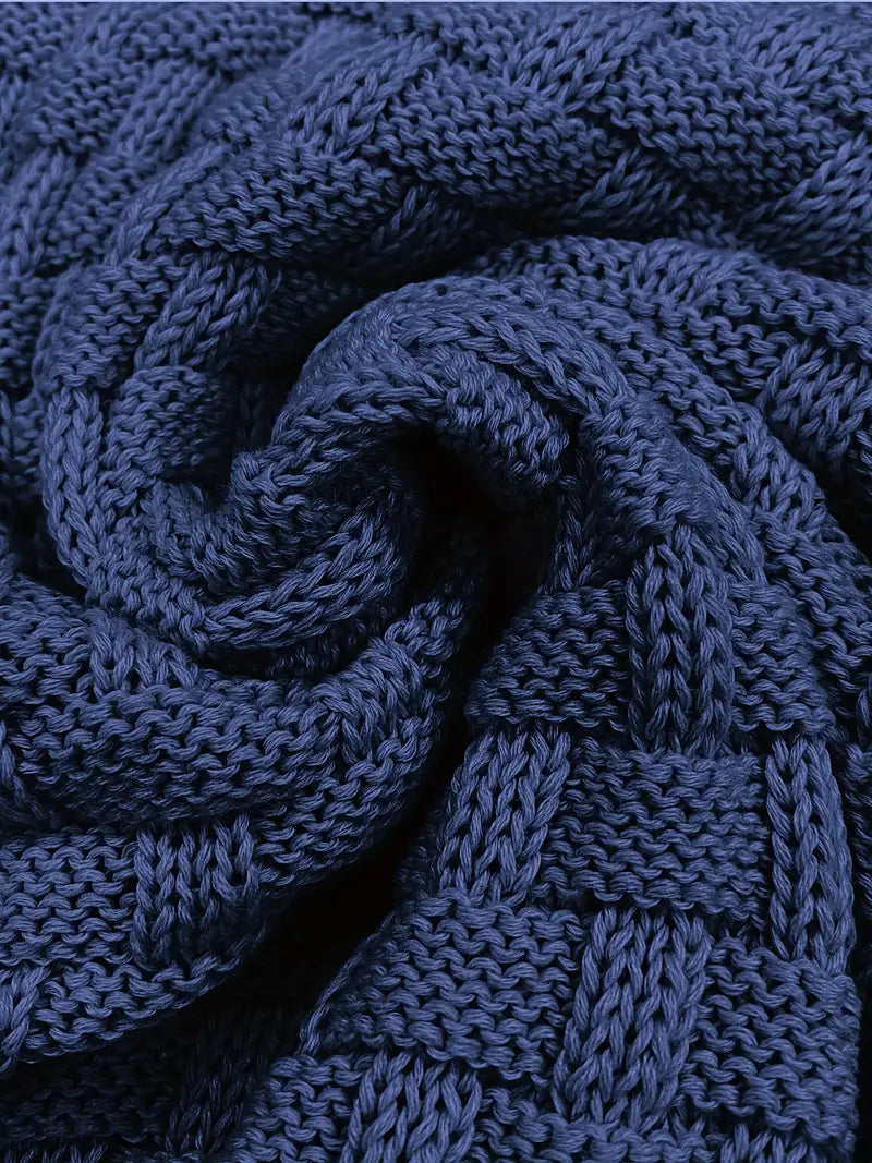 Homero | Textured Knit Turtleneck Long Sleeve Sweater