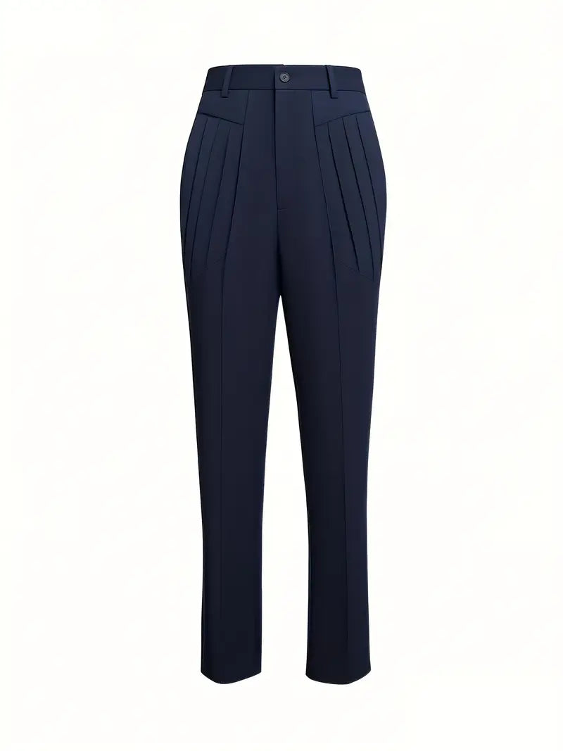Edgardo | Slim Fit Pleated Front Pants