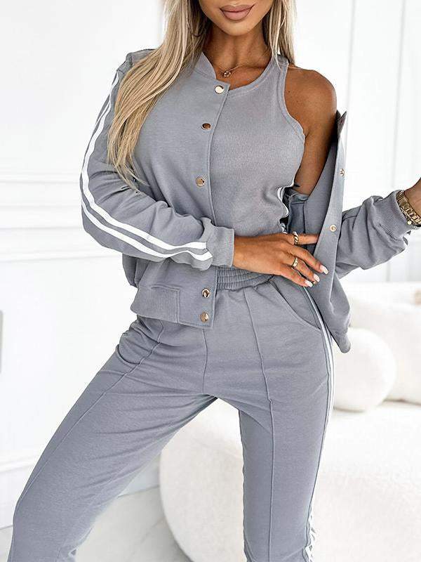 Kendra | Three Piece Jogger Lounge Set