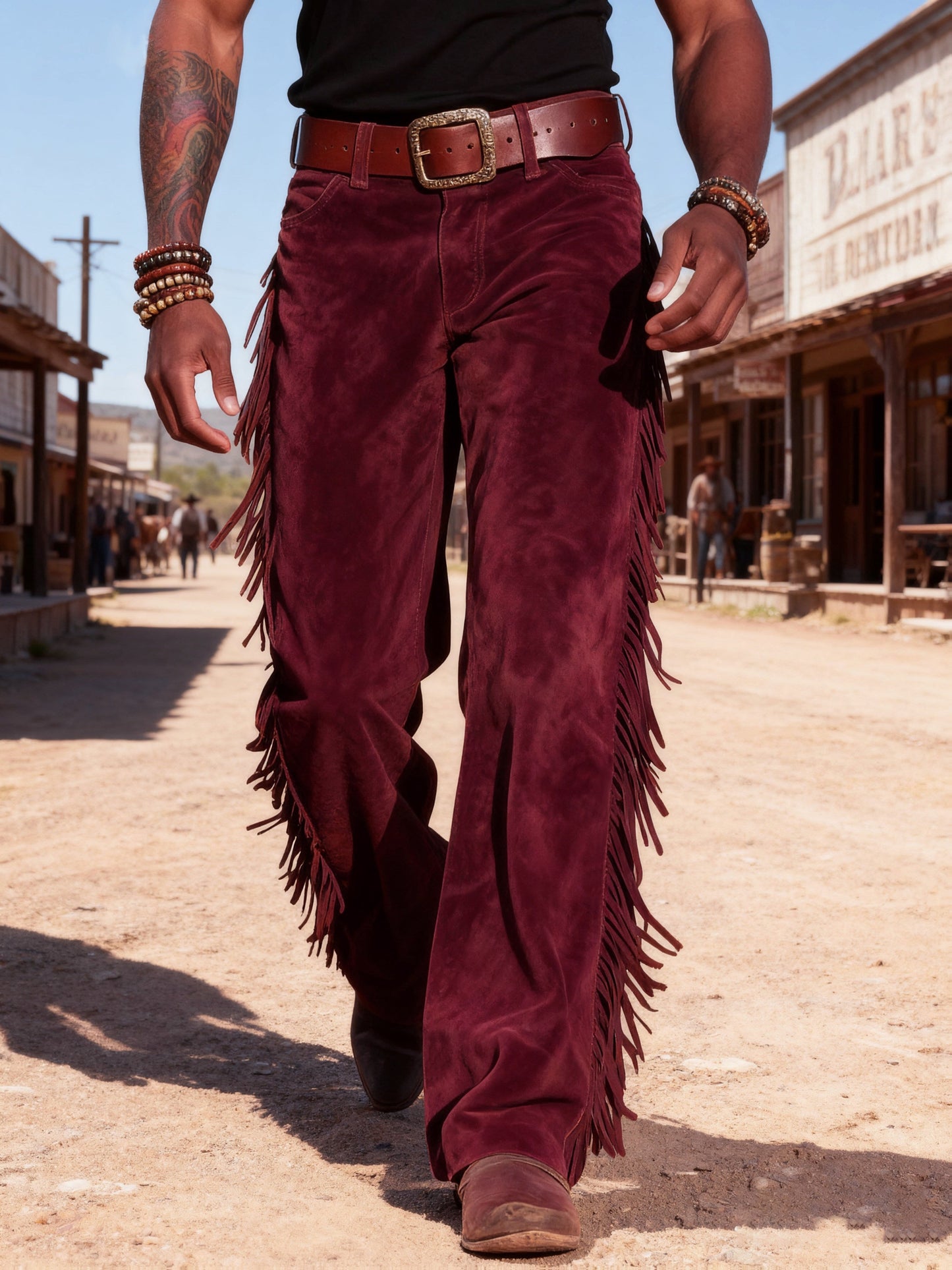 Altan - Fringe Straight Leg Western Trousers