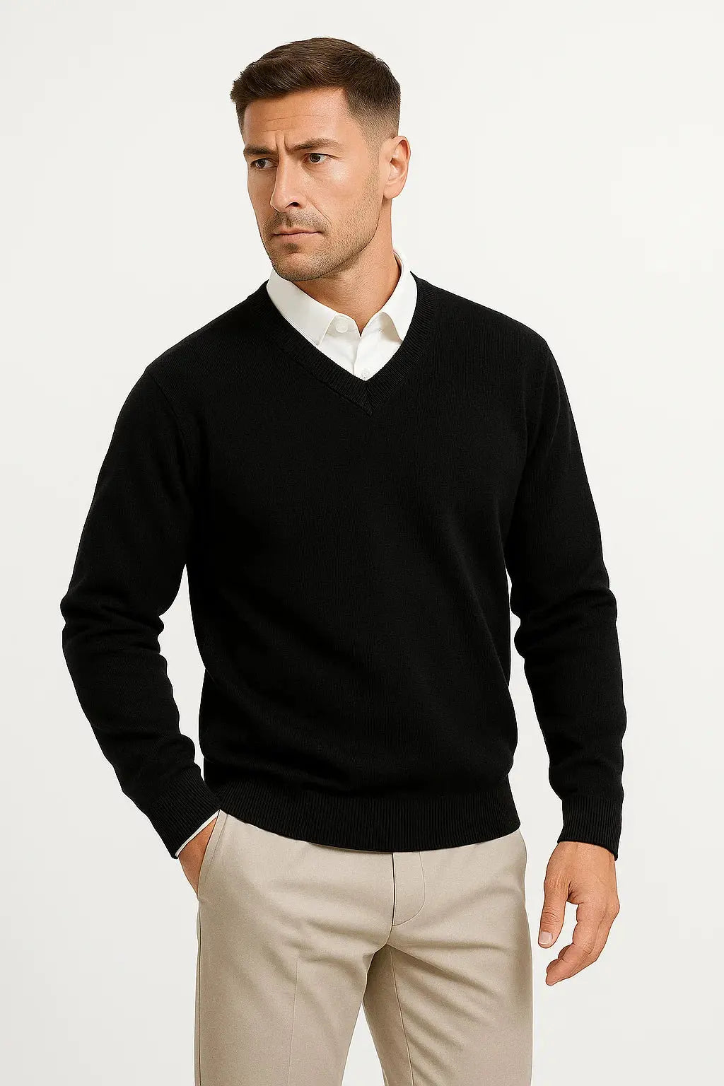 Salomon | Sweater With V Neck and Ribbed Trim