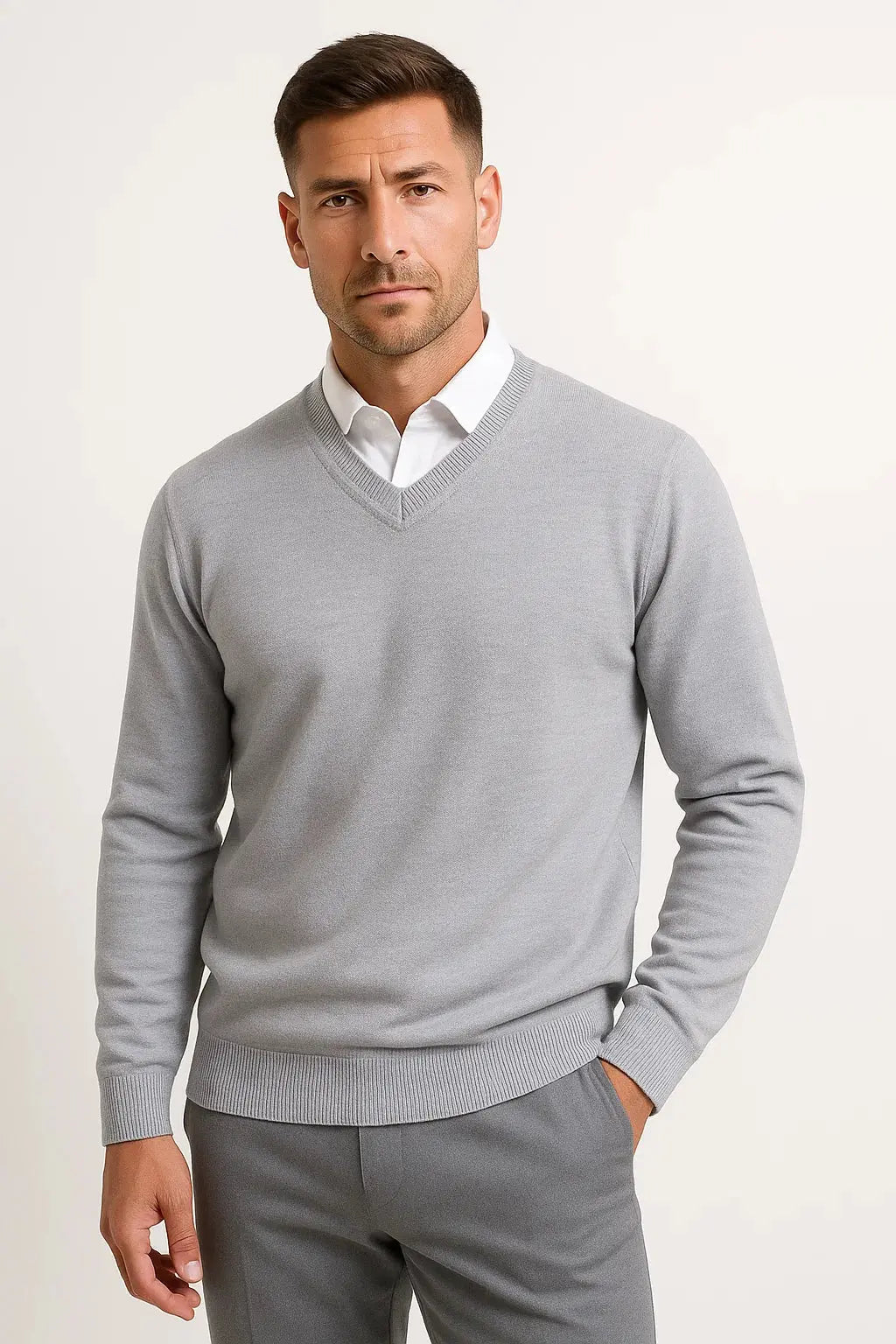 Salomon | Sweater With V Neck and Ribbed Trim