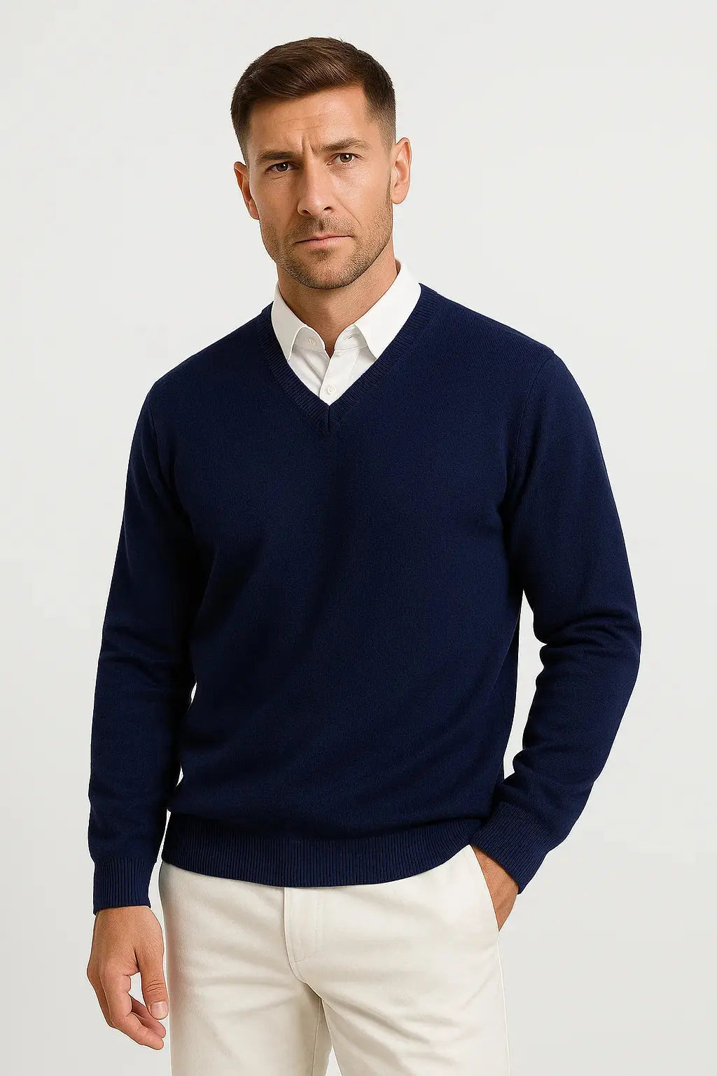 Salomon | Sweater With V Neck and Ribbed Trim