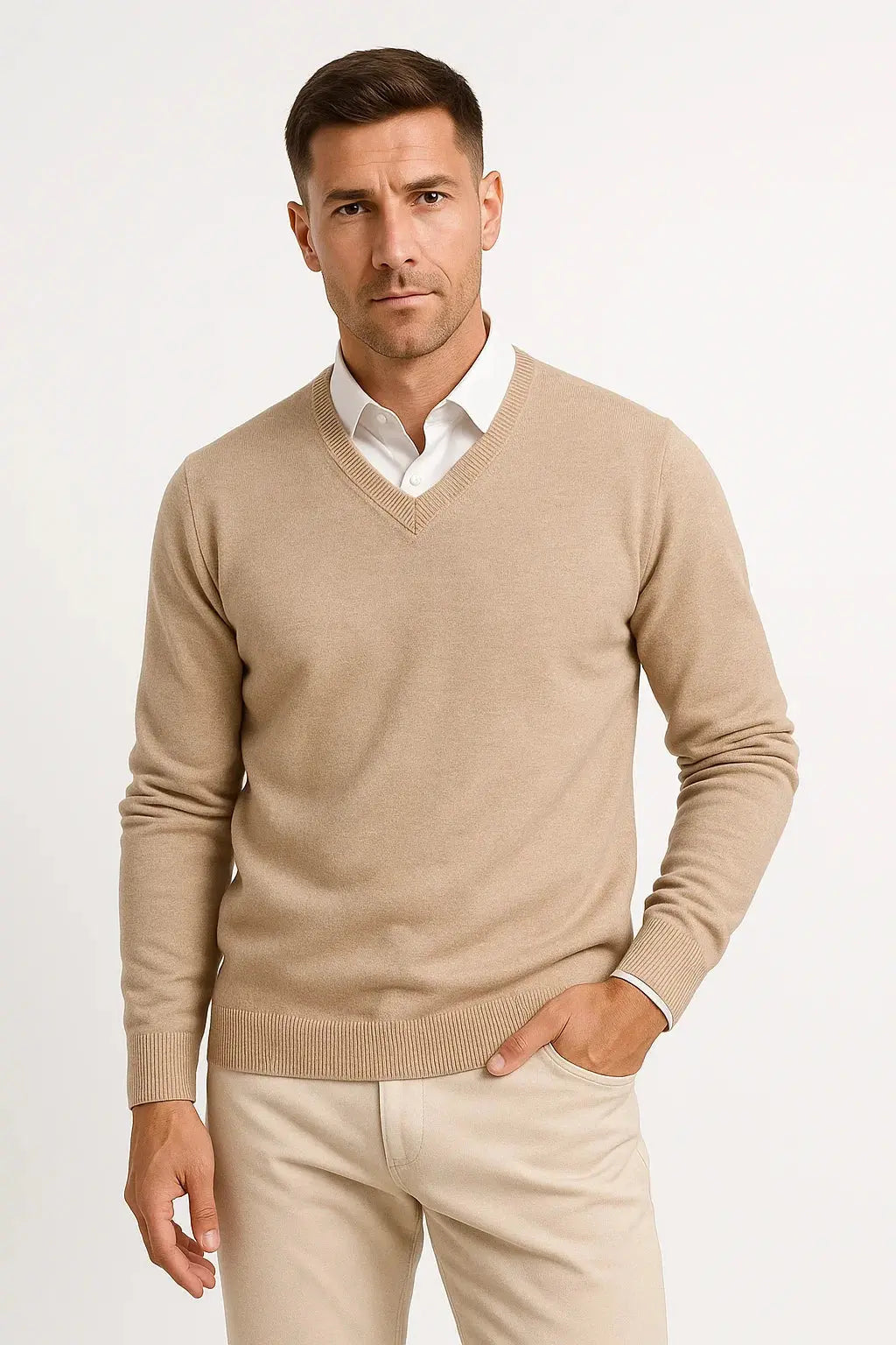 Salomon | Sweater With V Neck and Ribbed Trim