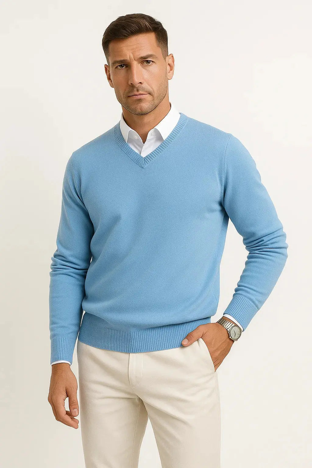 Salomon | Sweater With V Neck and Ribbed Trim