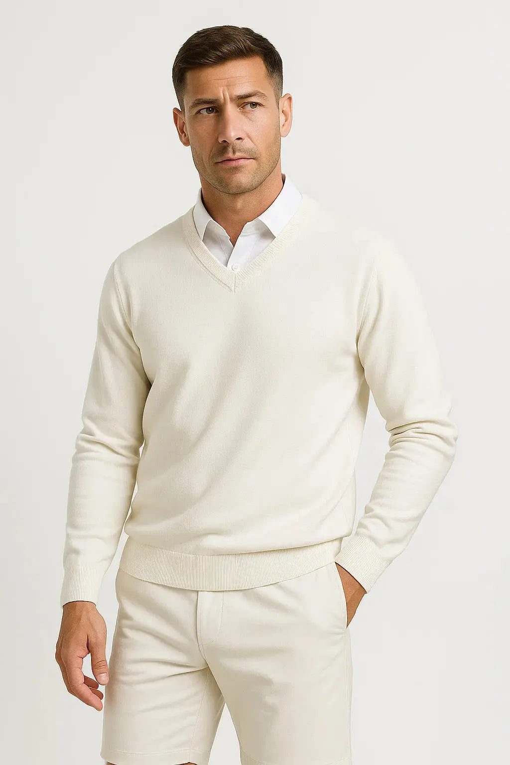 Salomon | Sweater With V Neck and Ribbed Trim
