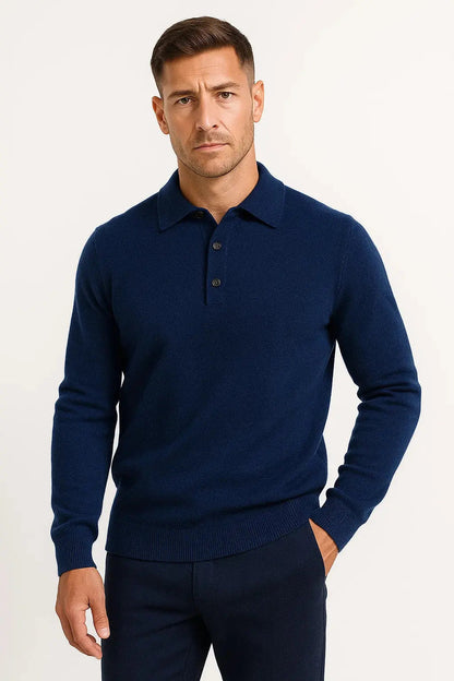 Lazaro | Sweater With Long Sleeves and Polo Collar